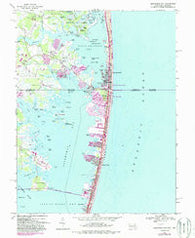 Assawoman Bay Maryland Historical topographic map, 1:24000 scale, 7.5 X 7.5 Minute, Year 1967