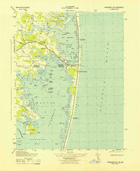 Assawoman Bay Maryland Historical topographic map, 1:31680 scale, 7.5 X 7.5 Minute, Year 1943