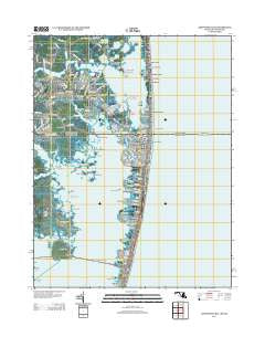 Assawoman Bay Maryland Historical topographic map, 1:24000 scale, 7.5 X 7.5 Minute, Year 2013