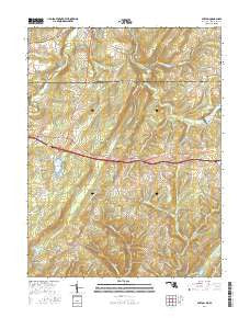 Avilton Maryland Current topographic map, 1:24000 scale, 7.5 X 7.5 Minute, Year 2016