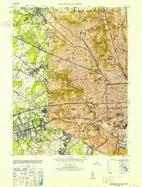 Baltimore West Maryland Historical topographic map, 1:24000 scale, 7.5 X 7.5 Minute, Year 1953