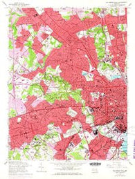 Baltimore West Maryland Historical topographic map, 1:24000 scale, 7.5 X 7.5 Minute, Year 1953