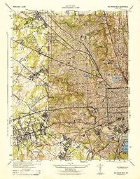Baltimore West Maryland Historical topographic map, 1:31680 scale, 7.5 X 7.5 Minute, Year 1944