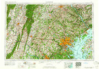 Baltimore Maryland Historical topographic map, 1:250000 scale, 1 X 2 Degree, Year 1961