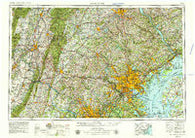 Baltimore Maryland Historical topographic map, 1:250000 scale, 1 X 2 Degree, Year 1957