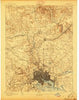 Baltimore Maryland Historical topographic map, 1:62500 scale, 15 X 15 Minute, Year 1894