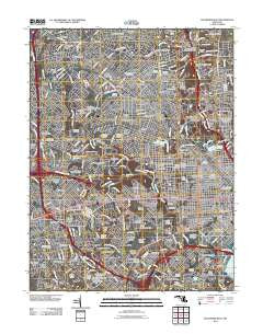 Baltimore West Maryland Historical topographic map, 1:24000 scale, 7.5 X 7.5 Minute, Year 2011