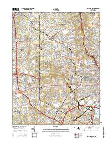 Baltimore West Maryland Historical topographic map, 1:24000 scale, 7.5 X 7.5 Minute, Year 2014