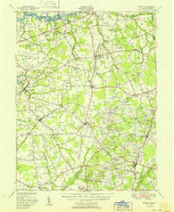 Barclay Maryland Historical topographic map, 1:62500 scale, 15 X 15 Minute, Year 1951