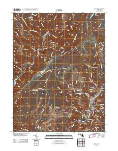 Barton Maryland Historical topographic map, 1:24000 scale, 7.5 X 7.5 Minute, Year 2011
