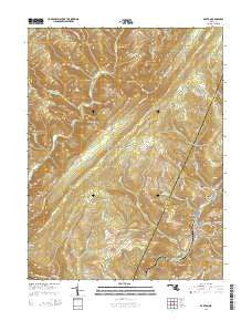 Barton Maryland Historical topographic map, 1:24000 scale, 7.5 X 7.5 Minute, Year 2014