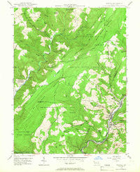 Barton Maryland Historical topographic map, 1:24000 scale, 7.5 X 7.5 Minute, Year 1947
