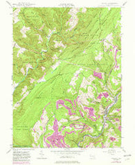 Barton Maryland Historical topographic map, 1:24000 scale, 7.5 X 7.5 Minute, Year 1947