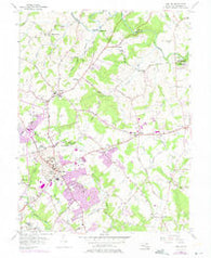 Bel Air Maryland Historical topographic map, 1:24000 scale, 7.5 X 7.5 Minute, Year 1956