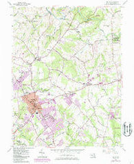 Bel Air Maryland Historical topographic map, 1:24000 scale, 7.5 X 7.5 Minute, Year 1956