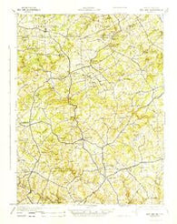 Bel Air Maryland Historical topographic map, 1:62500 scale, 15 X 15 Minute, Year 1945