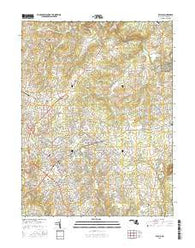 Bel Air Maryland Current topographic map, 1:24000 scale, 7.5 X 7.5 Minute, Year 2016