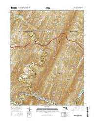 Bellegrove Maryland Current topographic map, 1:24000 scale, 7.5 X 7.5 Minute, Year 2016