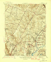 Beltsville Maryland Historical topographic map, 1:31680 scale, 7.5 X 7.5 Minute, Year 1945