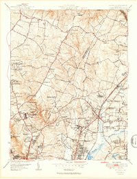 Beltsville Maryland Historical topographic map, 1:24000 scale, 7.5 X 7.5 Minute, Year 1951