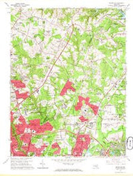 Beltsville Maryland Historical topographic map, 1:24000 scale, 7.5 X 7.5 Minute, Year 1964