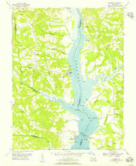 Benedict Maryland Historical topographic map, 1:24000 scale, 7.5 X 7.5 Minute, Year 1953