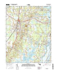 Berlin Maryland Current topographic map, 1:24000 scale, 7.5 X 7.5 Minute, Year 2016