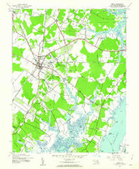 Berlin Maryland Historical topographic map, 1:24000 scale, 7.5 X 7.5 Minute, Year 1943