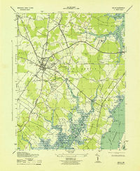 Berlin Maryland Historical topographic map, 1:31680 scale, 7.5 X 7.5 Minute, Year 1943