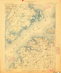 Betterton Maryland Historical topographic map, 1:62500 scale, 15 X 15 Minute, Year 1900