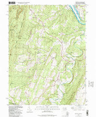 Big Pool Maryland Historical topographic map, 1:24000 scale, 7.5 X 7.5 Minute, Year 1998