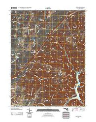 Bittinger Maryland Historical topographic map, 1:24000 scale, 7.5 X 7.5 Minute, Year 2011
