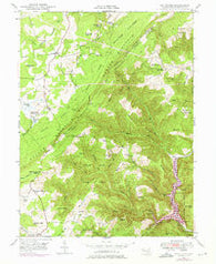 Bittinger Maryland Historical topographic map, 1:24000 scale, 7.5 X 7.5 Minute, Year 1947