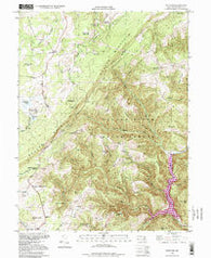 Bittinger Maryland Historical topographic map, 1:24000 scale, 7.5 X 7.5 Minute, Year 1994
