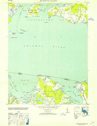 Blakiston Island Maryland Historical topographic map, 1:24000 scale, 7.5 X 7.5 Minute, Year 1953