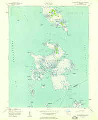Bloodsworth Island Maryland Historical topographic map, 1:24000 scale, 7.5 X 7.5 Minute, Year 1942