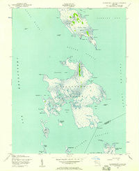 Bloodsworth Island Maryland Historical topographic map, 1:24000 scale, 7.5 X 7.5 Minute, Year 1942