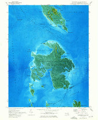 Bloodsworth Island Maryland Historical topographic map, 1:24000 scale, 7.5 X 7.5 Minute, Year 1973