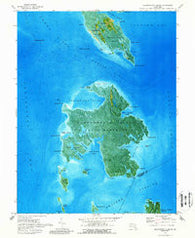 Bloodsworth Island Maryland Historical topographic map, 1:24000 scale, 7.5 X 7.5 Minute, Year 1973