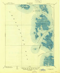 Bloodsworth Island Maryland Historical topographic map, 1:62500 scale, 15 X 15 Minute, Year 1903