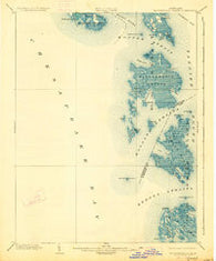 Bloodsworth Island Maryland Historical topographic map, 1:62500 scale, 15 X 15 Minute, Year 1903
