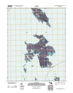 Bloodsworth Island Maryland Historical topographic map, 1:24000 scale, 7.5 X 7.5 Minute, Year 2011