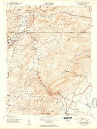 Blue Ridge Summit Pennsylvania Historical topographic map, 1:24000 scale, 7.5 X 7.5 Minute, Year 1953