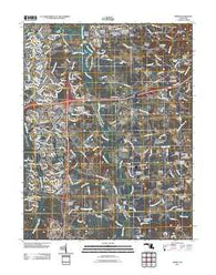 Bowie Maryland Historical topographic map, 1:24000 scale, 7.5 X 7.5 Minute, Year 2011