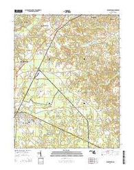 Brandywine Maryland Historical topographic map, 1:24000 scale, 7.5 X 7.5 Minute, Year 2014