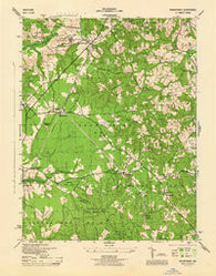 Brandywine Maryland Historical topographic map, 1:31680 scale, 7.5 X 7.5 Minute, Year 1944