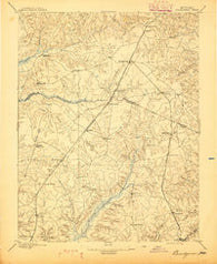 Brandywine Maryland Historical topographic map, 1:62500 scale, 15 X 15 Minute, Year 1895