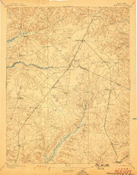 Brandywine Maryland Historical topographic map, 1:62500 scale, 15 X 15 Minute, Year 1895