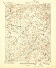 Brandywine Maryland Historical topographic map, 1:62500 scale, 15 X 15 Minute, Year 1913