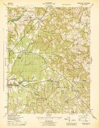 Brandywine Maryland Historical topographic map, 1:31680 scale, 7.5 X 7.5 Minute, Year 1945